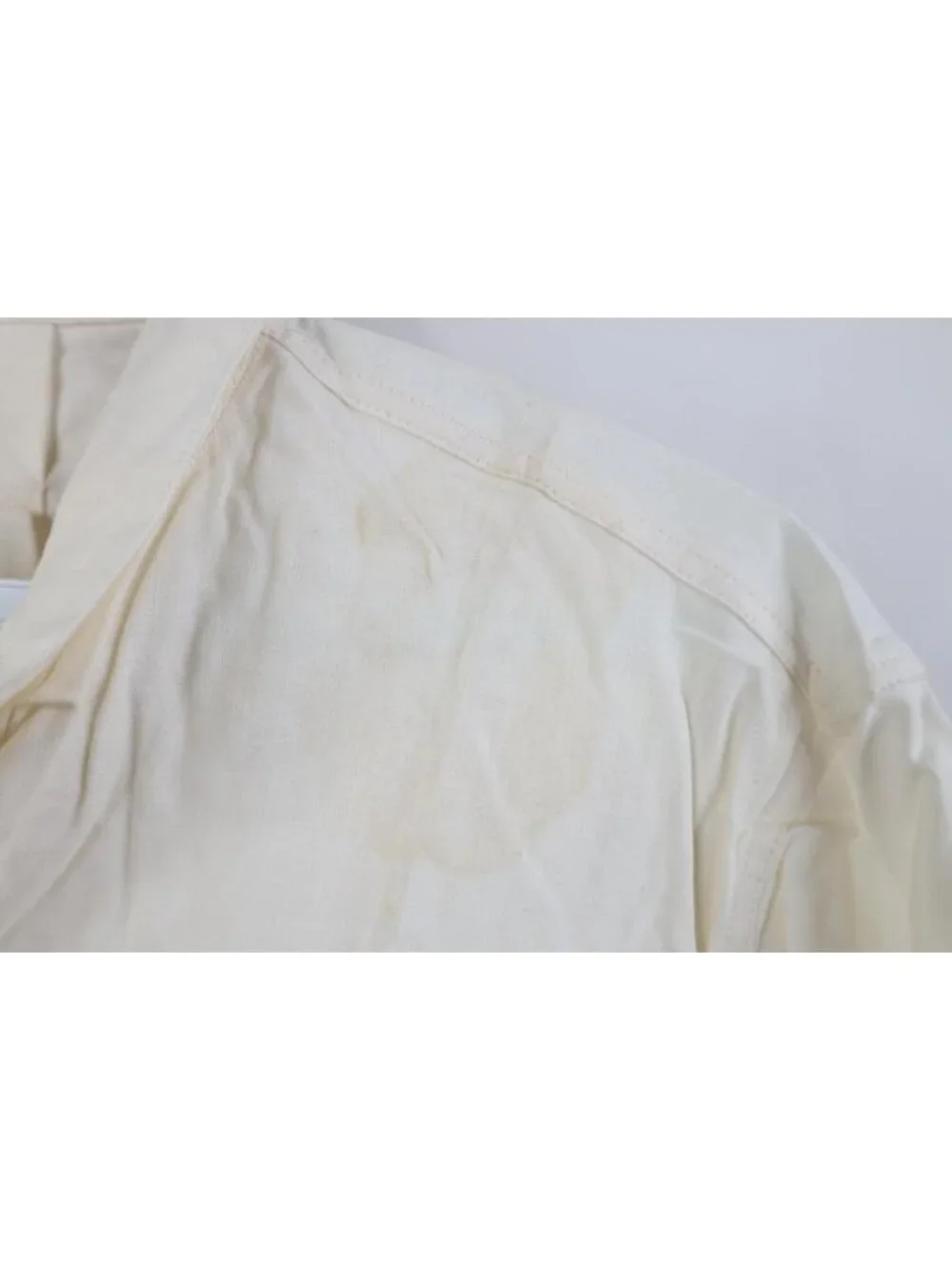 Deadstock Vintage 50s Unissued German Military Mens 36 Hospital Grandpa Shirt